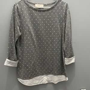 Loft polka dot sweatshirt